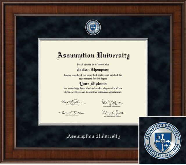 Assumption University 11 x 14 Presidential Diploma Frame