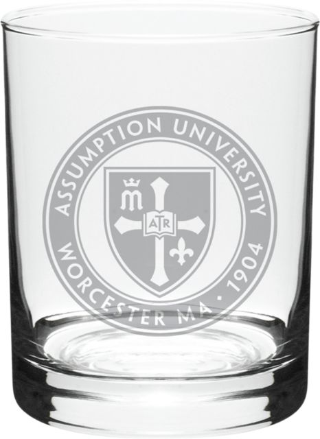 Assumption University 14 oz. Wine Glass