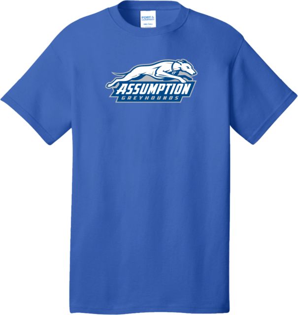 Assumption Extended T Shirt Assumption University Greyhound Logo - ONLINE ONLY
