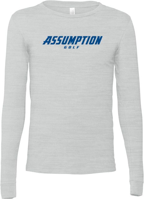 Assumption Bella + Canvas Jersey Cotton Long Sleeve T Shirt Assumption University Golf - ONLINE ONLY