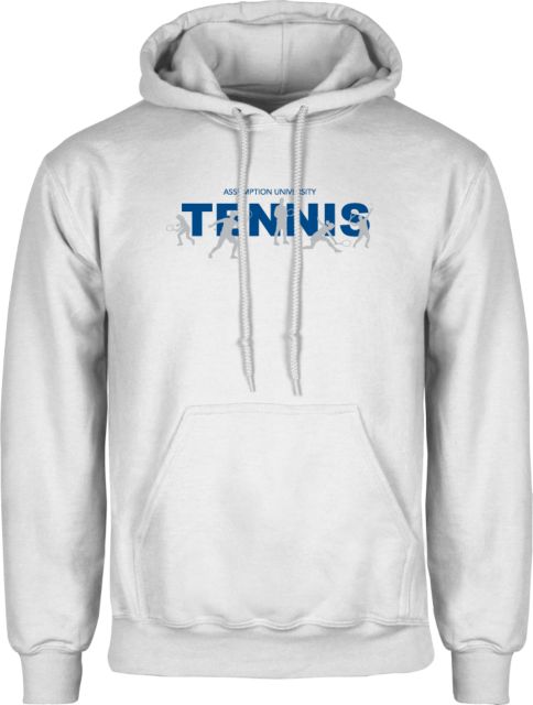 Assumption Fleece Hoodie Assumption University Tennis Graphic - ONLINE ONLY