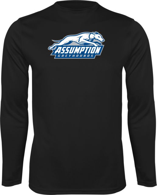 Assumption Performance Long Sleeve Shirt Assumption University Greyhound Logo - ONLINE ONLY