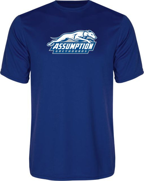 Assumption Performance Tee Assumption University Greyhound Logo - ONLINE ONLY