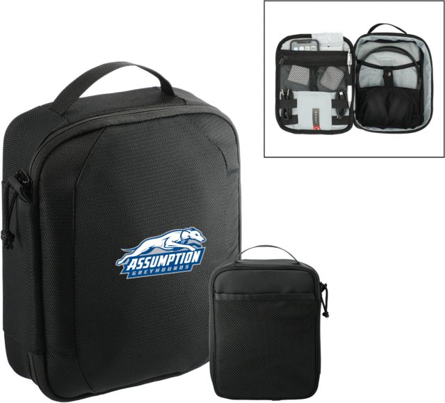 Assumption RPET Headphone and Tech Case Assumption University Greyhound Logo - ONLINE ONLY