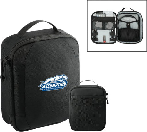 Assumption RPET Headphone and Tech Case Assumption University Greyhound Logo - ONLINE ONLY