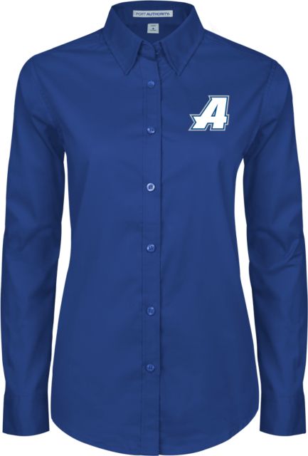 Assumption Womens Twill Button Down Long Sleeve  Assumption A Primary Mark - ONLINE ONLY