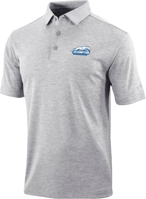 Assumption Columbia Light Omni Wick Set Golf Polo Assumption University Greyhound Logo - ONLINE ONLY