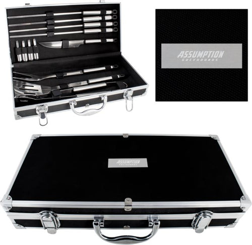 Assumption Grill Master Set Assumption University Greyhound Wordmark Engraved - ONLINE ONLY