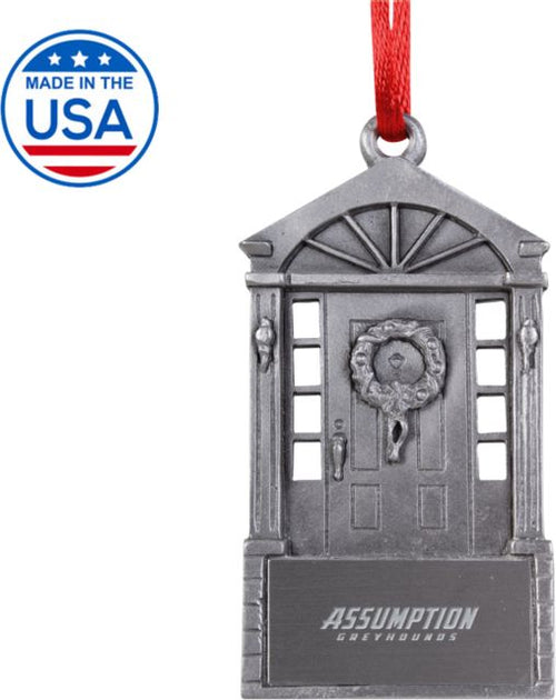Assumption Front Door Ornament Assumption University Greyhound Wordmark Engraved - ONLINE ONLY