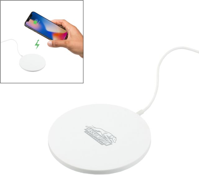 Assumption Ultra Thin Wireless Charging Pad Assumption University Greyhound Logo Engraved - ONLINE ONLY