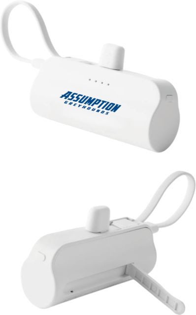 Assumption Sidekick 4500 mAh Power Bank Assumption University Greyhound Wordmark - ONLINE ONLY