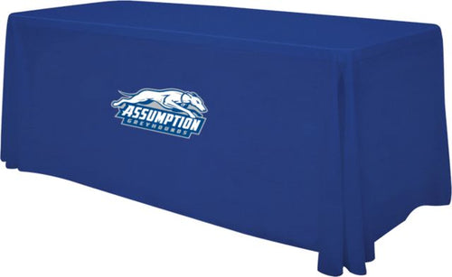 Assumption 6 foot Table Throw Assumption University Greyhound Logo - ONLINE ONLY