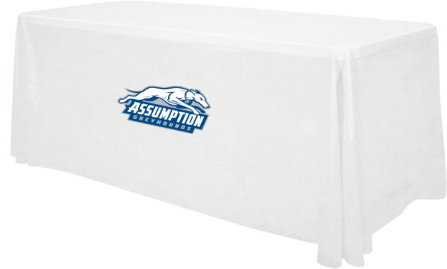 Assumption 6 foot Table Throw Assumption University Greyhound Logo - ONLINE ONLY