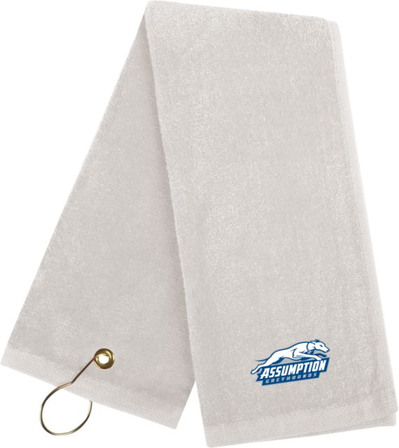 Assumption Golf Towel Assumption University Greyhound Logo - ONLINE ONLY