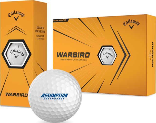 Assumption Callaway Warbird Golf Balls 12/pkg Assumption University Greyhound Wordmark - ONLINE ONLY